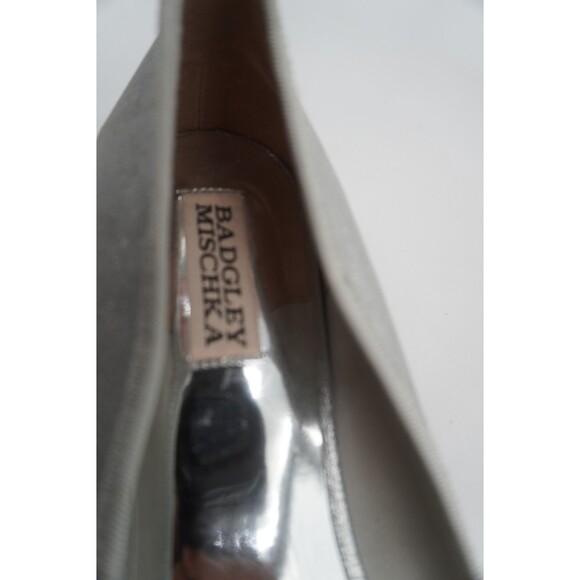 Badgley Mischka Silver Flats with Embellishment - Picture 4 of 10
